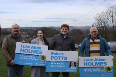 Campaigning for Luke Holmes